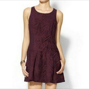 Free People chenille zebra dress purple size 2